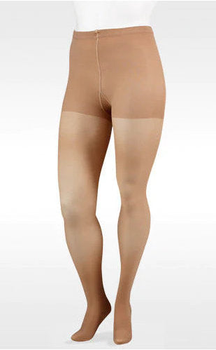 Juzo Soft Waist High 20-30 mmHg Compression Stockings with the closed toe | Color Beige
