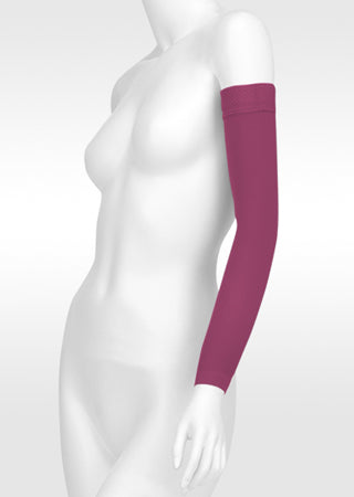 Juzo Soft 2000CG 15-20 mmHg, 2001CG 20-30 mmHg, 2002CG 30-40 mmHg Compression Arm Sleeve in the 2024 Trend Color Raspberry Rush