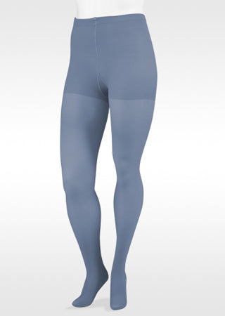 Juzo Naturally Sheer Closed Toe Waist High Compression Stockings 30-40 mmHg (2102ATFF00) in the TREND COLOR BOMBSHELL BLUE