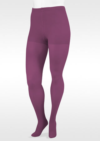 Juzo Naturally Sheer Closed Toe Waist High Compression Stockings 30-40 mmHg (2102ATFF00) in the TREND COLOR GRAPE JAM