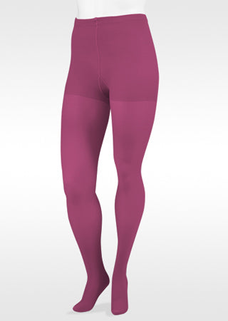 Juzo Naturally Sheer Closed Toe Waist High Compression Stockings 30-40 mmHg (2102ATFF00) in the TREND COLOR RASPBERRY RUSH