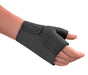 Ladies hand wearing the L&R ReadyWrap Gauntlet in the color black