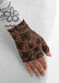 Juzo Soft Gauntlet with Thumb Stub in the MOSAIC HENNA-CHESTNUT Print