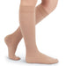 Lady wearing her Mediven Angio 15-20 mmHg Compression Socks in the color Caramel
