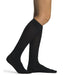Sigvaris 151C Sea Island Cotton Women's Knee High Compression Socks, 15-20 mmHg, Color Black