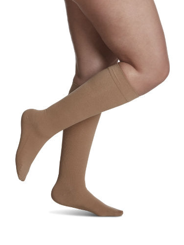 Sigvaris 232C Cotton for Men 20-30 mmHg Compression Closed Toe Knee High Color Light Beige