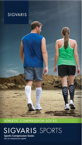 Sigvaris 401C Athletic Recovery, 15-20 mmHg, Knee High, Closed Toe