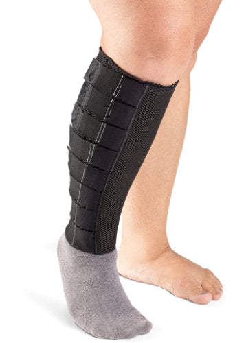 Sigvaris Coolflex Standard Calf Mesh Wrap Right Leg Color Black