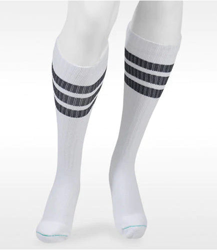 Juzo Power Comfort Knee High 20-30 mmHg Compression Sock Retro White 2601ADFF07