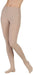 Lady wearing her Juzo Soft Waist High 20-30 mmHg Compression Stockings with the closed toe | Color Beige