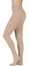 Woman wearing her Juzo Soft 2081AT Maternity Pantyhose in the color Beige