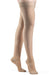 Woman wearing Sigvaris 782N 20-30 mmHg Thigh High Comrpession Stockings in the color Honey