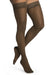 Woman wearing Sigvaris 782N 20-30 mmHg Thigh High Comrpession Stockings in the color Mocha