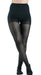 Woman wearing women's Sigvaris 783P Sheer compression pantyhose in the color Dark Navy