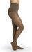 Woman wearing women's Sigvaris 783P Sheer compression pantyhose in the color Mocha