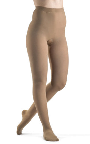 863P Sigvaris Essential Opaque Women's Closed Toe 20-30 mmHg Compression Pantyhose Color Golden