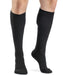 922C/S Sigvaris Dynaven Men's Ribbed Compression Knee High Socks 20-30 mmHg with Silicone Top Band Color Black