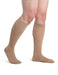 922C/S Sigvaris Dynaven Men's Ribbed Compression Knee High Socks 20-30 mmHg with Silicone Top Band Color Light Beige