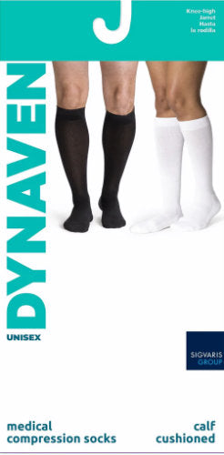 961C Sigvaris Unisex Dynaven Cushioned Compression Knee High 15-20 mmHg Socks Packaging