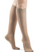 973C/S Sigvaris Dynaven Women's Closed Toe Compression Knee High with Silicone Top Band Color Light Beige