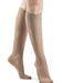 971C/S Sigvaris Dynaven Women's Closed Toe Compression Knee High with Silicone Top Band Color Light Beige