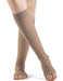 972CO Sigvaris Dynaven Opaque Open Toe Knee High 20-30 mmHg Compression Stockings With Silicone Top Band Color Light Beige