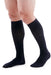 Male wearing his Medi Duomed Patriot Ribbed Compression Socks in the Color Black