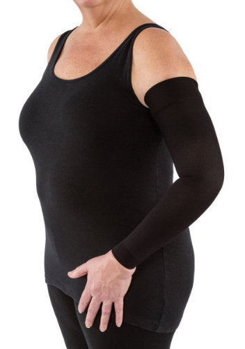 Jobst Bella Strong Armsleeve, 20-30 mmHg, Silicone Band | Black Jobst Bella Armsleeve | Compression Care Center 