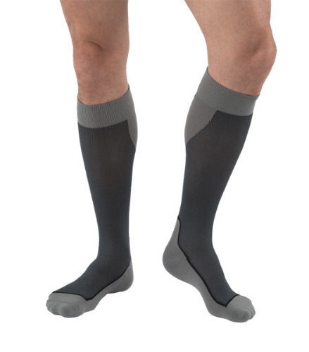 Jobst Sport Socks, 15-20 mmHg, Knee High, Closed Toe | Gray Jobst Sport Socks | Compression Care Center 