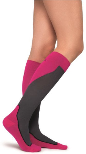 Jobst Sport Socks, 15-20 mmHg, Knee High, Closed Toe | Pink Sport Socks | Compression Care Center 