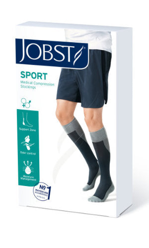 Jobst Sport Socks, 20-30 mmHg, Knee High, Closed Toe