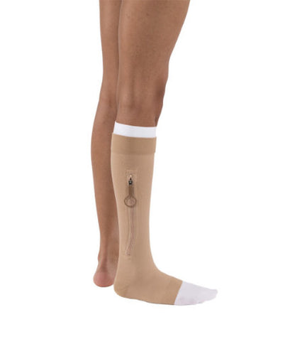 Jobst UlcerCare, 40+ mmHg, Knee High, Zipper | Zipper Stocking | Compression Care Center