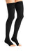 Jobst Opaque, 15-20 mmHg, Thigh High w/Silicone Dot Band, Open Toe | Black Opaque Stocking | Compression Care Center 