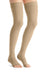Jobst Opaque, 15-20 mmHg, Thigh High w/Silicone Dot Band, Open Toe | Natural Opaque Stocking | Compression Care Center 
