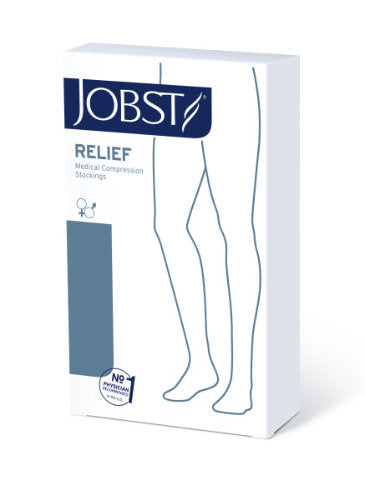 Jobst Relief, 30-40 mmHg, Thigh High, Garter Style, Closed Toe
