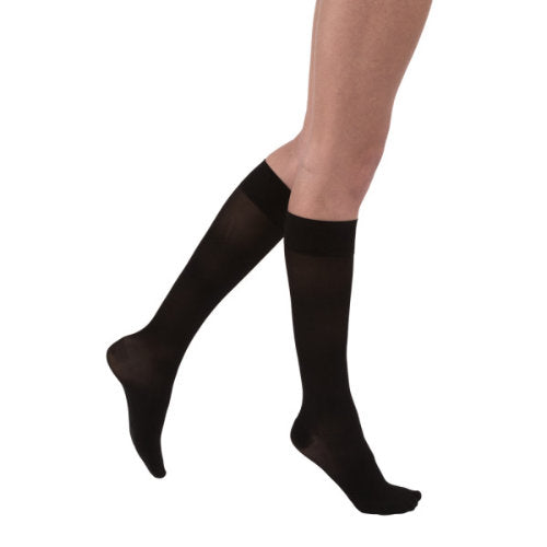Jobst Ultrasheer, 8-15 mmHg, Knee High, Closed Toe | Black Compression Stockings | Compression Care Center 