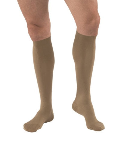Jobst forMen, 15-20 mmHg, Knee High, Closed Toe | Mocha Jobst Stockings | Compression Care Center 