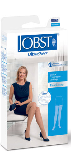 Jobst Ultrasheer, 30-40 mmHg, Thigh High w/Sensitive Band, Closed Toe | Compression Care Center 