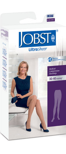 Jobst Ultrasheer, 30-40 mmHg, Waist High, Closed Toe | Compression Care Center