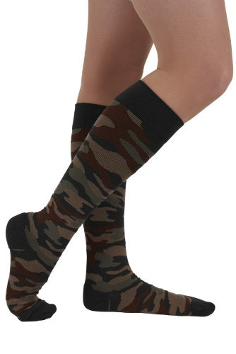 Rejuva Camo Green Black Compression Socks