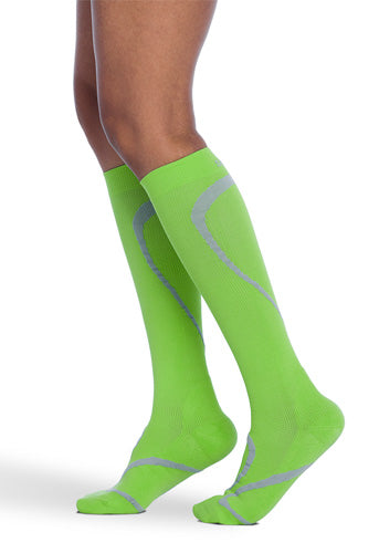 Sigvaris 412C High Tech Knee High Athletic Socks Color Lime