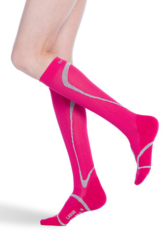 Sigvaris 412C High Tech Knee High Athletic Socks Color Pink