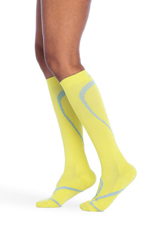 Sigvaris 412C High Tech Knee High Athletic Socks Color Limeade