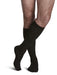 Sigvaris 186C Casual Cotton Knee High Compression Socks for Men, 15-20 mmHg, Color Black