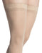 Sigvaris 752N Mid Sheer Thigh High Silicone Band in the Color Honey