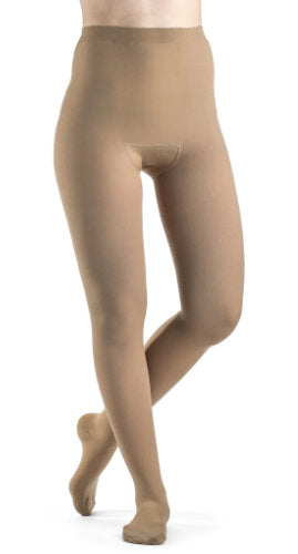 863P Sigvaris Plus Sized Essential Opaque Women's Closed Toe 20-30 mmHg Compression Pantyhose Color Light Beige