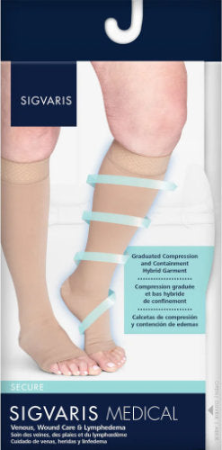 Packaging for the Sigvaris Secure 554CO Compression Stockings