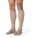 Sigvaris Essential Opaque for Men 862C Ribbed Knee High compression socks color light beige