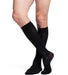 Sigvaris Essential Opaque for Men 862C Ribbed Knee High compression socks color black