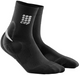 Pair of CEP black ankle support socks with a silicone pad over the malleolus for added protection
